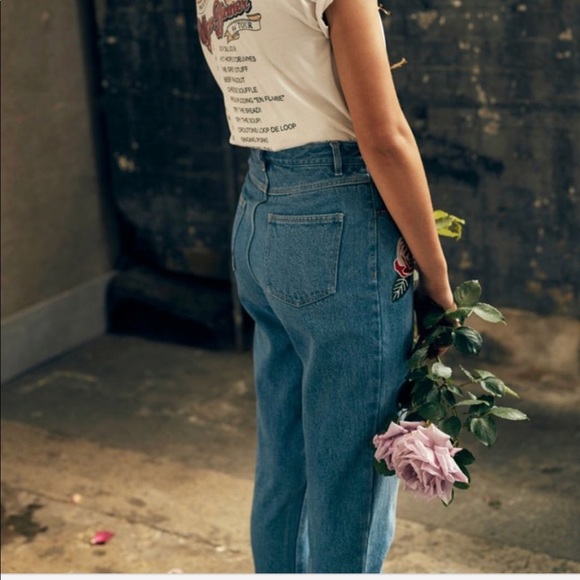 NWT👖Minkpink embroidery jeans - Picture 3 of 7